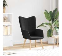 vidaXL sillón Negro 62 x 67 x 95,5 cm Tela Sherpa