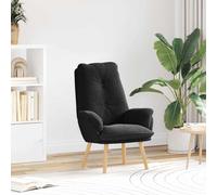 vidaXL sillón Negro 69 x 74 x 93 cm Tela Sherpa