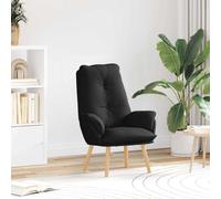 vidaXL sillón Negro 69 x 74 x 93 cm Tela y contrachapado