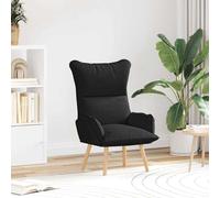 vidaXL sillón Negro 69 x 74 x 93 cm Tela y contrachapado