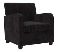 vidaXL Sillón Negro Chenilla