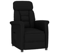vidaXL sillón Negro Microfibra