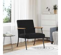 vidaXL sillón Negro tela