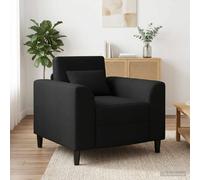 vidaXL Sillón Negro Tela