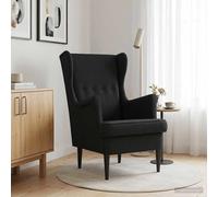 vidaXL Sillón Negro Tela