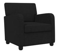 vidaXL Sillón Negro Tela