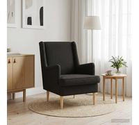 vidaXL Sillón Negro Tela