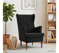 vidaXL Sillón Negro Terciopelo