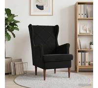 vidaXL Sillón Negro Terciopelo
