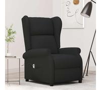 Sillón Orejero Reclinable Eléctrico Tela Negro Vidaxl