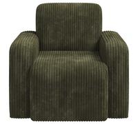 vidaXL Sillón de Pana 88 x 90 x 77 cm Verde