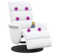 vidaXL Sillón reclinable 98 x 71 x 106 cm PU, Sillón reclinable para Sala, reposapiés Ajustable, Cuero sintético Resistente, sillón Moderno y ergonómico