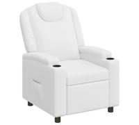 vidaXL Sillón reclinable Blanco 75 x 95 x 106 cm Tela