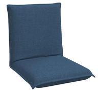 vidaXL Sillón reclinable con reposapiés ajustable, color azul, tapizado en tela