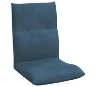 vidaXL Sillón reclinable con reposapiés ajustable, color azul, tapizado en terciopelo