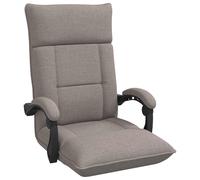 vidaXL Sillón reclinable con reposapiés ajustable, color beige