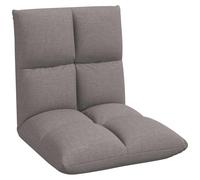 vidaXL Sillón reclinable con reposapiés ajustable, color beige