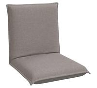 vidaXL Sillón reclinable con reposapiés ajustable, color beige