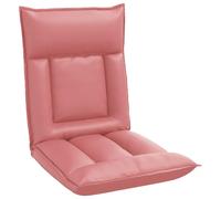 vidaXL Sillón reclinable con reposapiés, color rosa, tapizado en cuero sintético