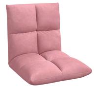 vidaXL Sillón reclinable con reposapiés, color rosa, tapizado en terciopelo
