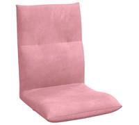 vidaXL Sillón reclinable con reposapiés, color rosa, tapizado en terciopelo