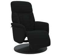 vidaXL Sillón reclinable con reposapiés terciopelo negro