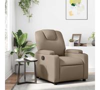 vidaXL Sillón reclinable de cuero sintético color capuchino