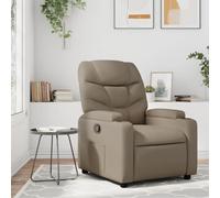 vidaXL Sillón reclinable de cuero sintético color capuchino