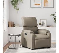 vidaXL Sillón reclinable de cuero sintético color capuchino