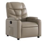 vidaXL Sillón reclinable de cuero sintético color capuchino