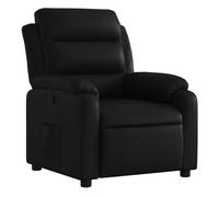 vidaXL Sillón reclinable de cuero sintético negro