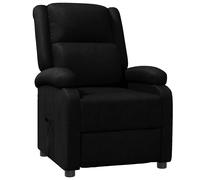vidaXL Sillón reclinable de cuero sintético negro