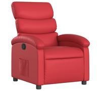 vidaXL Sillón reclinable de cuero sintético Negro, Crema, Marrón Sillon Dormitorio Sillon Comodos Silla Relax Sillón Sofá Red