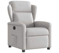 vidaXL Sillón reclinable de tela en color Gris claro/Negro/Gris nube y más