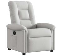 vidaXL Sillón reclinable de tela en color Negro/Gris claro/Marrón oscuro y más