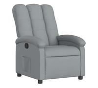 vidaXL Sillón reclinable de tela – Gris claro
