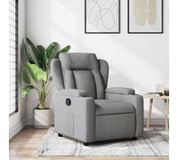 vidaXL Sillón reclinable de tela gris claro
