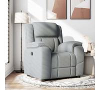 vidaXL Sillón reclinable de tela gris claro para TV