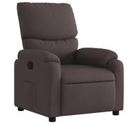 vidaXL Sillón reclinable de tela Gris claro, Gris oscuro, Negro Sillon Dormitorio Sillon Comodos Silla Relax Sillón Sofá Dark Brown
