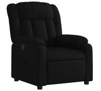vidaXL Sillón reclinable de tela Gris claro, Gris oscuro, Negro Sillon Dormitorio Sillon Comodos Silla Relax Sillón Sofá Black