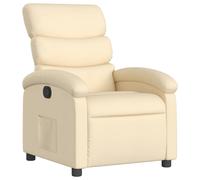 vidaXL Sillón reclinable de tela Gris claro, Gris oscuro, Negro Sillon Dormitorio Sillon Comodos Silla Relax Sillón Sofá Cream
