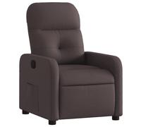 vidaXL Sillón reclinable de tela Gris claro, Gris oscuro, Negro Sillon Dormitorio Sillon Comodos Silla Relax Sillón Sofá Dark brown