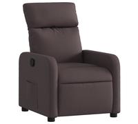 vidaXL Sillón reclinable de tela Gris claro, Gris oscuro, Negro Sillon Dormitorio Sillon Comodos Silla Relax Sillón Sofá Dark brown