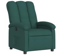 vidaXL Sillón reclinable de tela Gris claro, Gris oscuro, Negro Sillon Dormitorio Sillon Comodos Silla Relax Sillón Sofá Dark green
