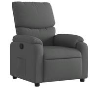 vidaXL Sillón reclinable de tela Gris claro, Gris oscuro, Negro Sillon Dormitorio Sillon Comodos Silla Relax Sillón Sofá Dark gray