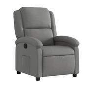 vidaXL Sillón reclinable de Tela Gris Oscuro