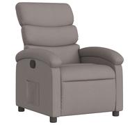 vidaXL Sillón reclinable de tela gris taupe en color Taupé/Rojo vino tinto/Marrón y más