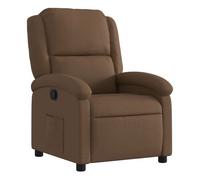 vidaXL Sillón Reclinable, Silla con Respaldo Reposabrazos, Sillón de Televisión Relax Descanso, Asiento para Salón Hogar, Tela Marrón
