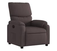 vidaXL Sillón reclinable – Relax con respaldo y reposabrazos – Tela marrón oscuro