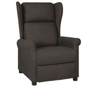 vidaXL Sillón reclinable de tela Multicolor Taupé